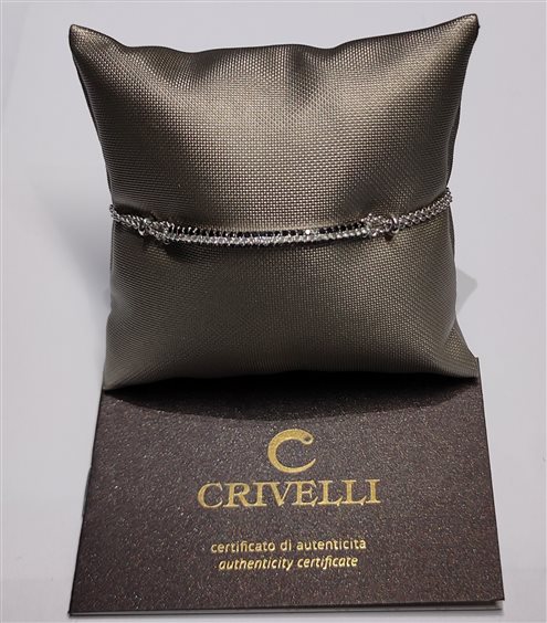 Bracelet Crivelli Man in White Gold Diamante 15012022-6 - 15012022-6